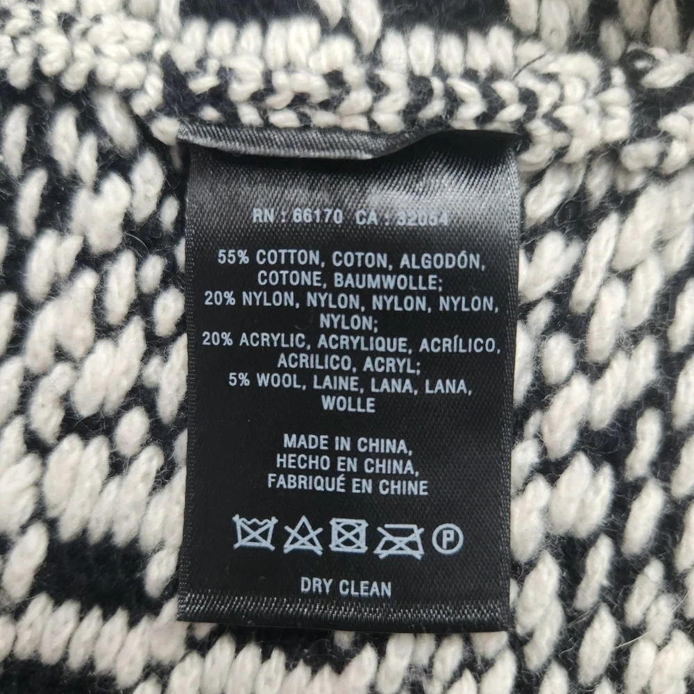 Anthropologie | Angel of The North black and white open sweater vest size Medium - Picture 7 of 8